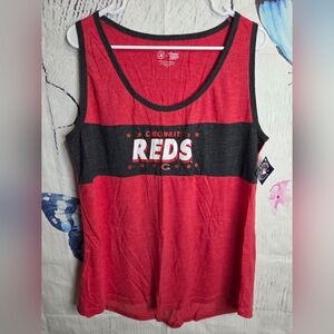 Genuine Merchandise Red and Black Cincinnati Reds Tank